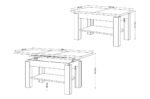 All4All Couchtisch Astra 110x68 cm Höhenverstellbar | Artisan Eiche – Bild 2