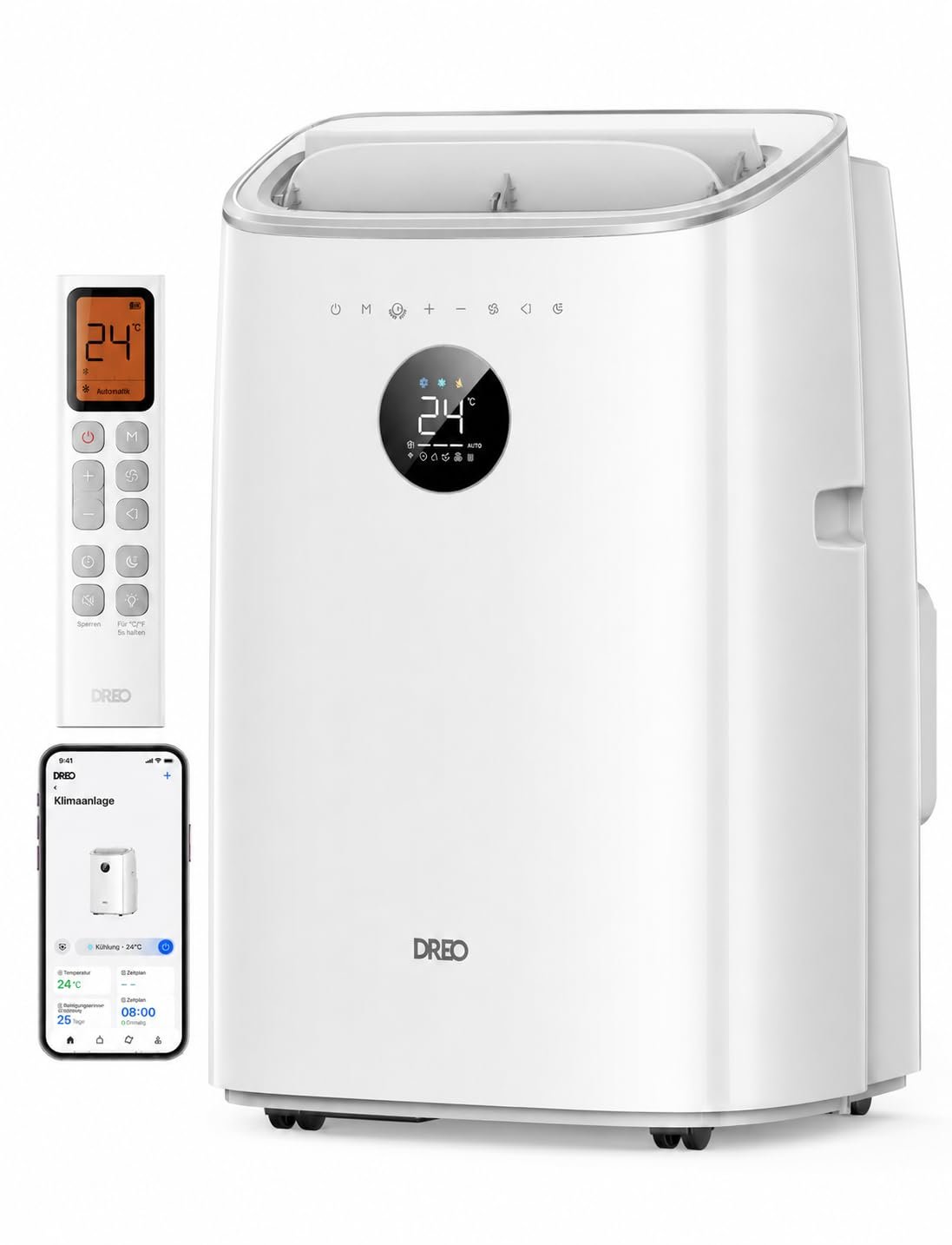 51ZR_NzdoAL DREO AC318S 7500 BTU Mobile Klimaanlage 3-in-1 mit App-Steuerung – Bild 1
