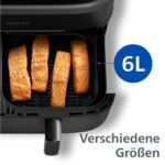 Philips Airfryer Dual Basket 3000 Series 9L – 2 Körbe NA350 – Bild 5