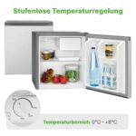 Bomann Mini-Kühlschrank 45 L mit Gefrierfach KB 7245 Inox – Bild 6