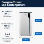De'Longhi Pinguino PAC EX105 Mobiles Klimagerät A+++ 10000 BTU – Bild 2