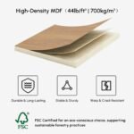 Homary Couchtisch Höhenverstellbar 3-in-1 – Weiß & Natur – Bild 9