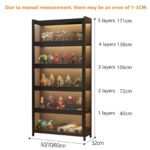 Bambus-Vitrine mit Acrylglas abschließbar | Staubschutz | Elegant – Bild 6