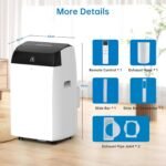 Euker Mobile Klimaanlage 12000 BTU 4-in-1 mit Fernbedienung – Bild 7