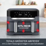 Tefal Dual Easy Fry XXL EY942B Heißluftfritteuse 11 L – Bild 2