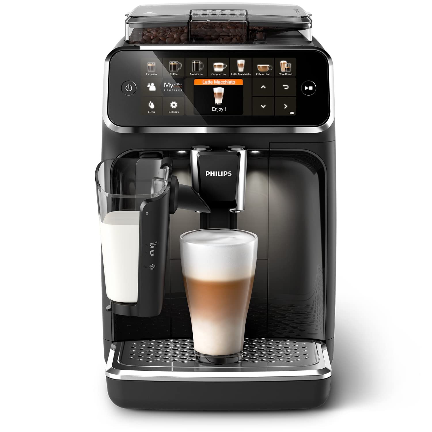61bIqkKjShL Philips EP5441/50 Kaffeevollautomat 5400 – LatteGo, 12 Getränke – Bild 1