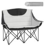 LARMNEE Campingsofa Faltbar 2 Personen bis 200 kg Grau