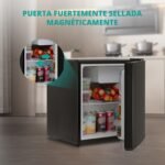 SMETA 48L Mini Kühlschrank, Klein Kühlschrank Leiser, Getränkekühlschrank 6-Stufen Thermostat 0-10°C, 39dB,mit wechselbarem Türanschlag für Zuhause Büro Camping Schlafzimmer, Schwarz – Bild 8