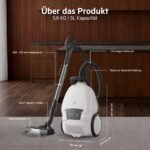 AEG Ultimate 8000 Beutelstaubsauger HEPA Auto-Modus AB81U1SW – Bild 2