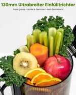 LINKChef Slow Juicer 250W 130mm Einfüllöffnung 1,8L BPA-frei – Bild 7