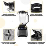 KLAMER Standmixer 1800W 1,75L Smoothie Maker 8 Klingen BPA-frei – Bild 5