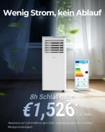WoleixHaus Mobile Klimaanlage 9000 BTU Leise 55 dB mit Timer – Bild 6