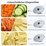 YASHE 11-in-1 Küchenmaschine 1300W – Mixer & Entsafter – Bild 6