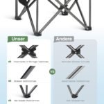HIGH POINT SPORTS Campingstuhl 2er Set XXL 200 kg – Grün – Bild 4