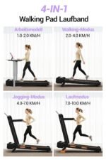 LONTEK Klappbares Laufband 10 km/h 16% Steigung 3.0 PS – Bild 3