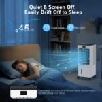 Kidali Mobiler Verdunstungskühler 60W 8L Turmventilator schlauchlos – Bild 5