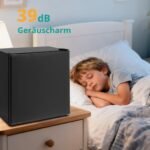 SMETA 48L Mini Kühlschrank, Klein Kühlschrank Leiser, Getränkekühlschrank 6-Stufen Thermostat 0-10°C, 39dB,mit wechselbarem Türanschlag für Zuhause Büro Camping Schlafzimmer, Schwarz – Bild 4