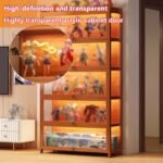 Bambus-Vitrine mit Acrylglas abschließbar | Staubschutz | Elegant – Bild 7