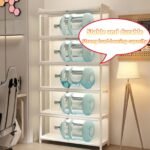 Bambus-Vitrine mit Acrylglas abschließbar | Staubschutz | Elegant – Bild 4