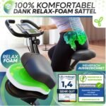 Tretmann Heimtrainer Klappbar Leise Ergometer bis 150 kg – Bild 2