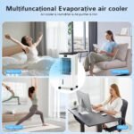 Kidali Mobiler Verdunstungskühler 60W 8L Turmventilator schlauchlos – Bild 8