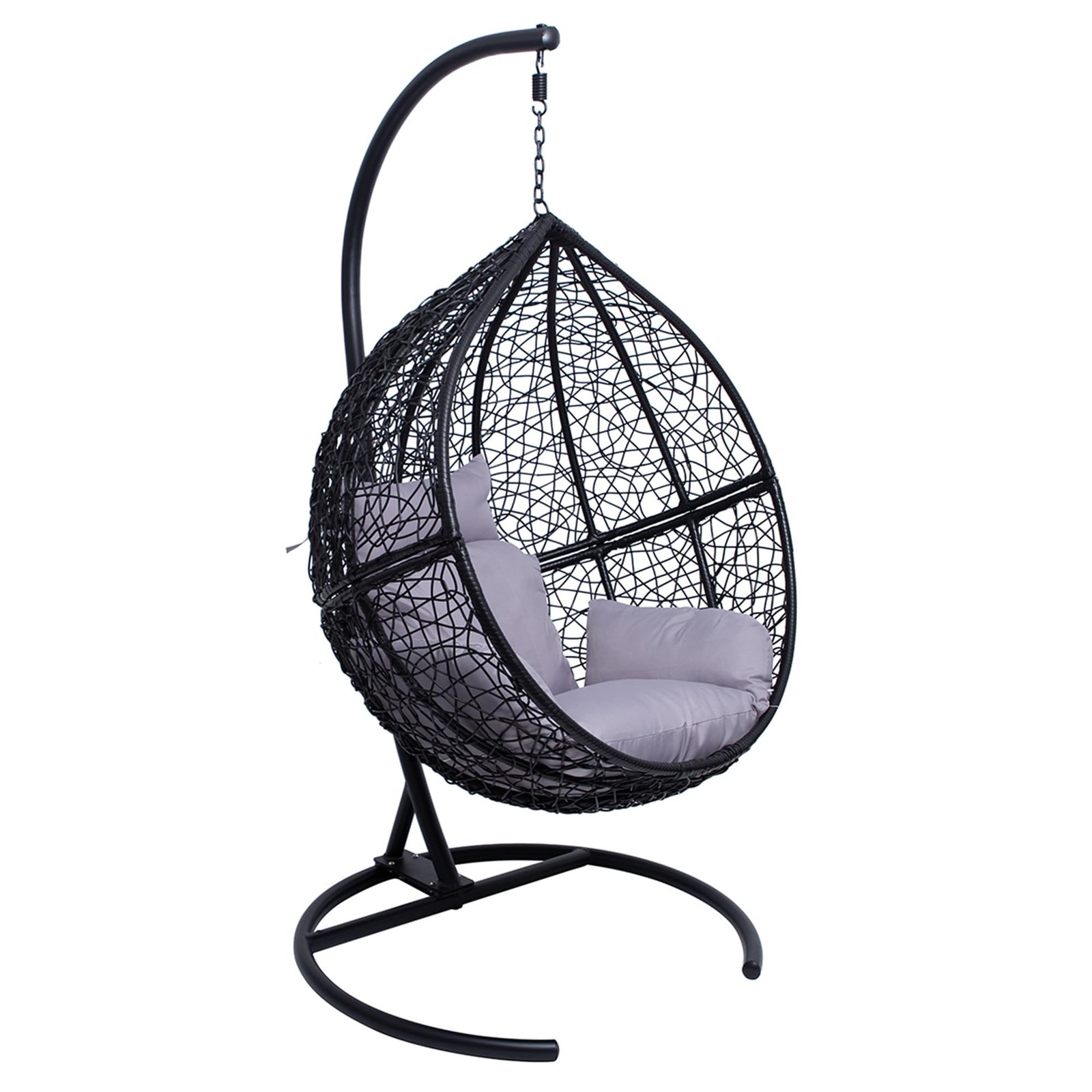 71aC49WUDvL Allpax Hängesessel Größe L | Polyrattan | In- & Outdoor | bis 150 kg – Bild 1