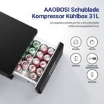AAOBOSI 31L Kompressor-Kühlbox Schublade | APP | 12/24V | -20°C – Bild 4