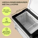 PLUG IN Kompressor-Kühlbox 40 L – 12V/230V, bis −20 °C – Bild 5