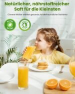 LINKChef Slow Juicer 250W 130mm Einfüllöffnung 1,8L BPA-frei – Bild 2