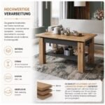 All4All Couchtisch Astra 110x68 cm Höhenverstellbar | Artisan Eiche – Bild 7