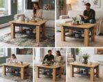 All4All Couchtisch Astra 110x68 cm Höhenverstellbar | Artisan Eiche – Bild 9