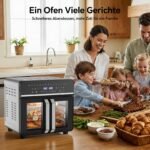 XXL Heißluftfritteuse 23L Mini-Backofen 2600W Dual Zone – Bild 8