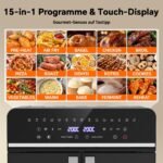XXL Heißluftfritteuse 23L Mini-Backofen 2600W Dual Zone – Bild 6