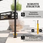 Outsunny Grillpavillon 240x150cm – Wasserdicht mit UV-Schutz – Bild 5