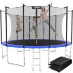 KINETIC SPORTS Trampolin Outdoor Ø 366 cm Salto Plus Blau