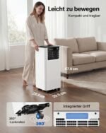 Temprium Mobile Klimaanlage 9000 BTU | App & Fernbedienung – Bild 7