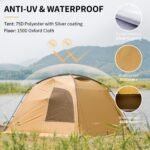 Naturehike Winterzelt 7,6 m² mit Kaminöffnung – 2 bis 4 Personen – Bild 7