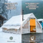 Aufblasbares Familienzelt 2–10 Personen | Aufbau 5 Min. | Glamping – Bild 4