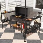 Outsunny Grillpavillon 240x150cm – Wasserdicht mit UV-Schutz – Bild 6