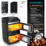 Arendo Heißluftfritteuse Dual Zone 17L 2800W | Zwei Kammern – Bild 2