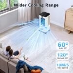 Kidali Mobiler Verdunstungskühler 60W 8L Turmventilator schlauchlos – Bild 7