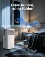 WoleixHaus Mobile Klimaanlage 9000 BTU Leise 55 dB mit Timer – Bild 4