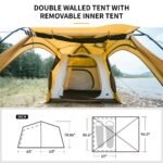 Naturehike Winterzelt 7,6 m² mit Kaminöffnung – 2 bis 4 Personen – Bild 5
