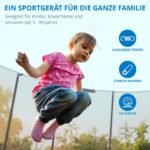 KINETIC SPORTS Trampolin Outdoor Ø 366 cm Salto Plus Blau – Bild 3