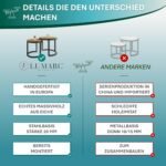 Lumarc Modena Couchtisch 2er-Set – Massiveiche & Schwarzstahl – Bild 6