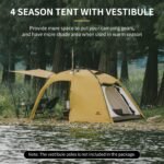 Naturehike Winterzelt 7,6 m² mit Kaminöffnung – 2 bis 4 Personen – Bild 4