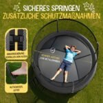 FRIEDO Outdoor Trampolin 305 cm – Sicherheitsnetz, EN71 – Bild 3