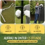 FRIEDO Outdoor Trampolin 305 cm – Sicherheitsnetz, EN71 – Bild 9