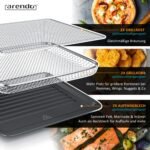 Arendo Heißluftfritteuse Dual Zone 17L 2800W | Zwei Kammern – Bild 6